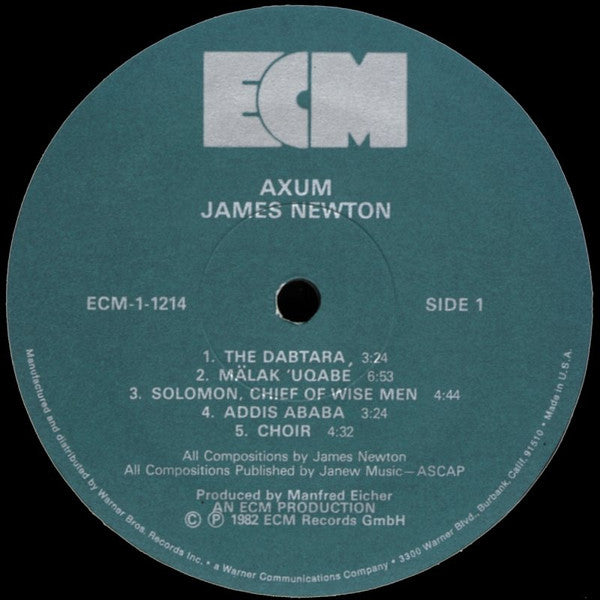 James Newton  - Axum Vinyl Record