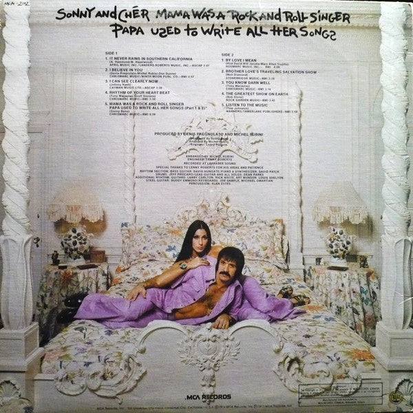 Sonny & Cher - Mama Was A Rock And Roll Singer Papa Used To Write All Her Songs - 1973