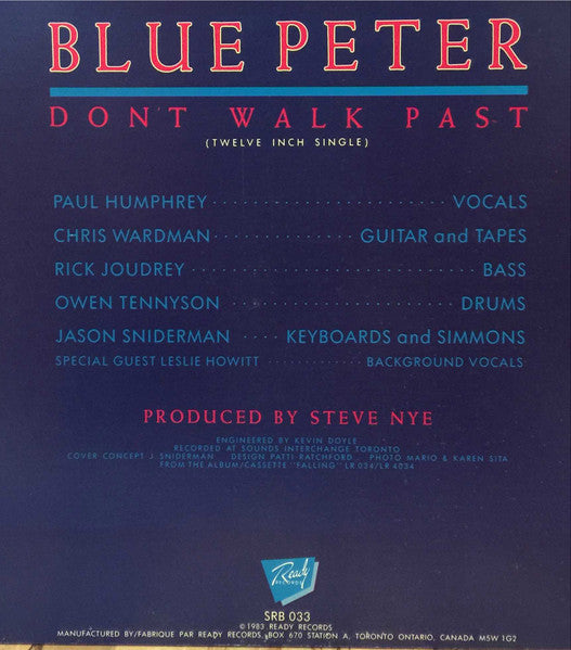 Blue Peter - Don't Walk Past Vinyl Record