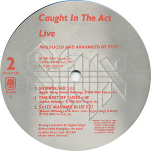 Styx - Caught In The Act Live - 1984