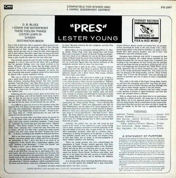 Lester Young - Pres - 1974