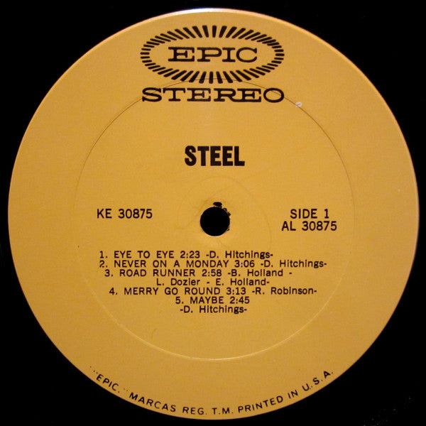 Steel  - Steel Vinyl Record