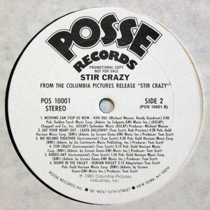 Various - The Original Soundtrack From The Motion Picture "Stir Crazy" - 1981