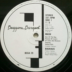 Bauhaus - Mask - 1981