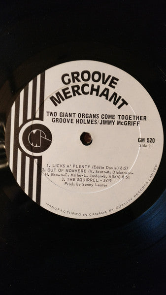 Jimmy McGriff - Richard "Groove" Holmes - Giants Of The Organ Come Together - 1973