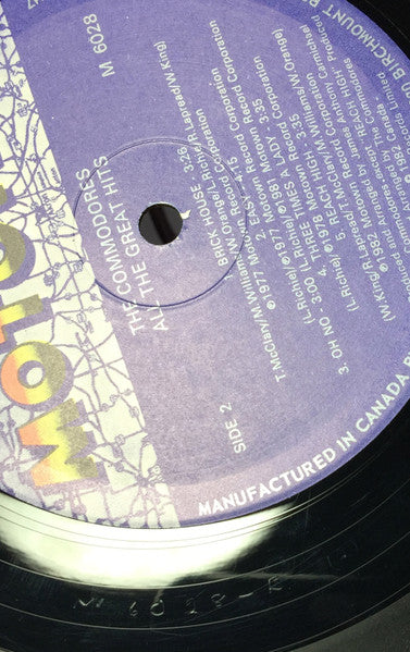 Commodores - All The Great Hits - 1982