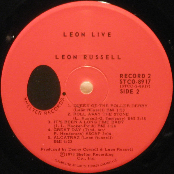 Leon Russell - Leon Live Vinyl Record