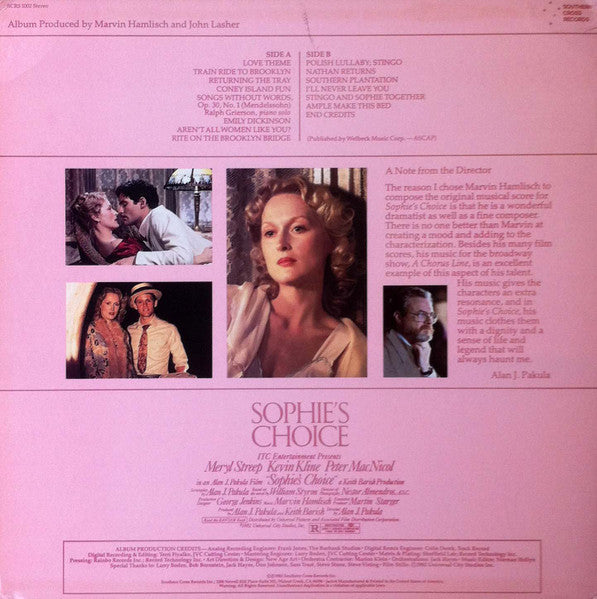 Marvin Hamlisch - Sophie's Choice (Original Motion Picture Soundtrack) - 1983