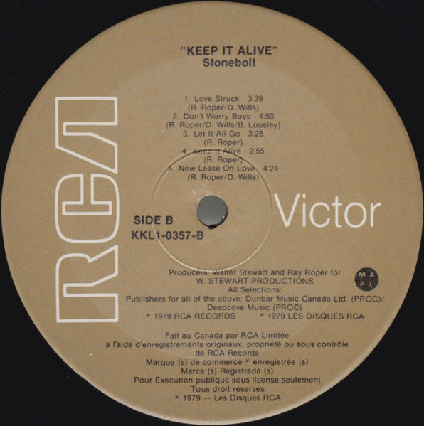 Stonebolt - Keep It Alive