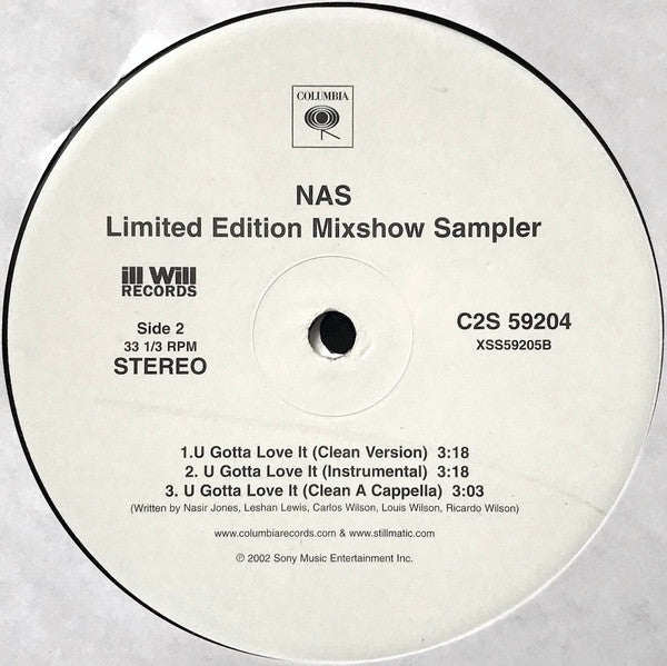 Nas - The Lost Tapes - Limited Edition Mixshow Sampler - 2002