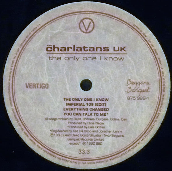 Charlatans, The - The Only One I Know - 1990