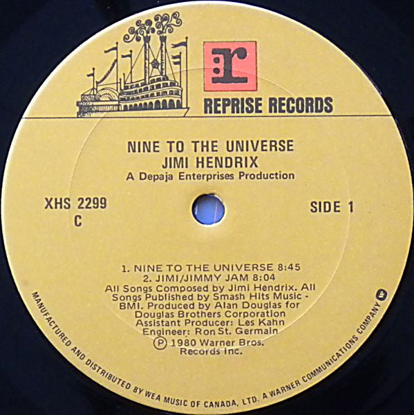Jimi Hendrix - Nine To The Universe - 1980