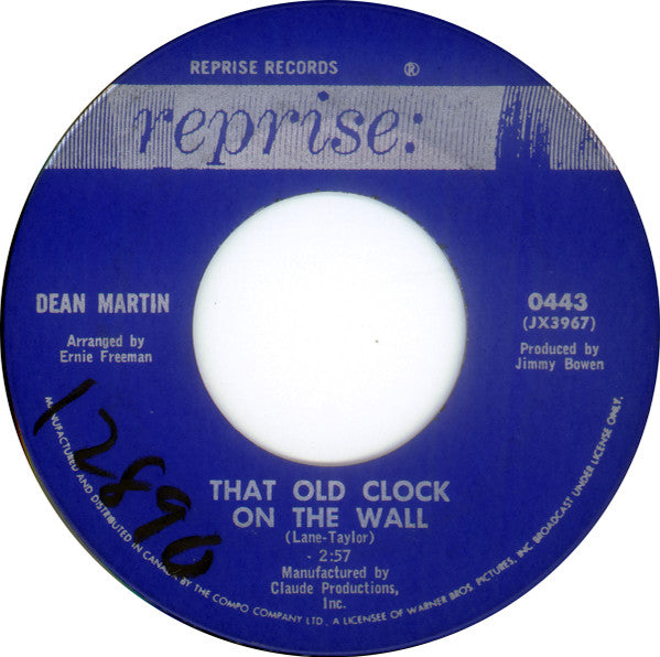 Dean Martin - Somewhere There's A Someone / That Old Clock On The Wall - 1966