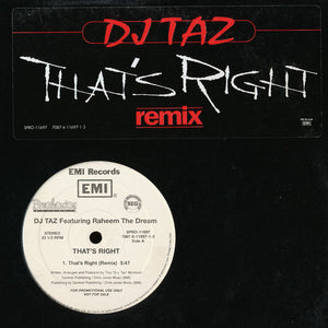 DJ Taz (3) - That's Right (Remix)