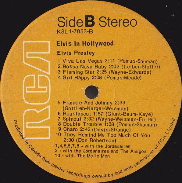Elvis Presley - Elvis In Hollywood - 1976