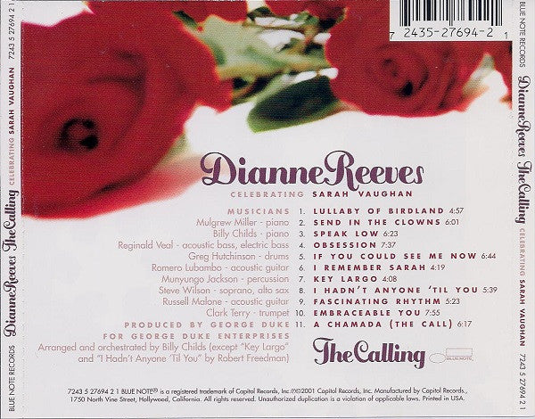 Dianne Reeves - The Calling (Celebrating Sarah Vaughan) (CD) - 2001