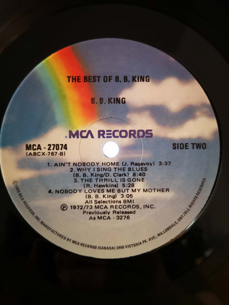 B.B. King - The Best Of B.B. King Vinyl Record