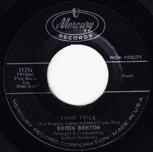 Brook Benton - Think Twice / For My Baby - 1961