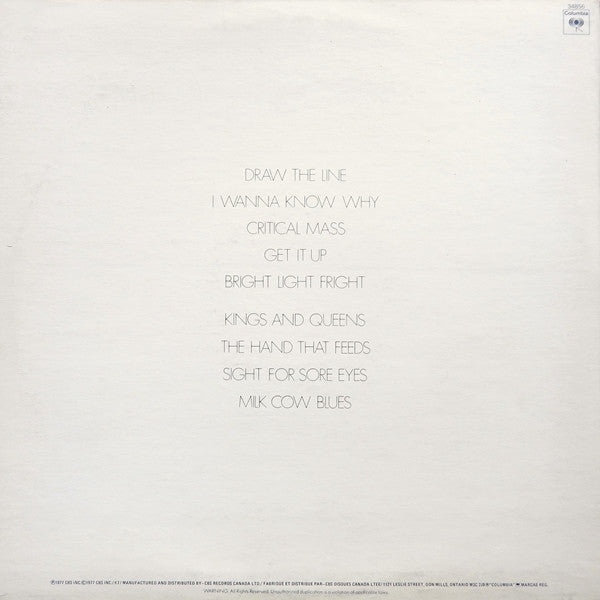 Aerosmith - Draw The Line - 1977
