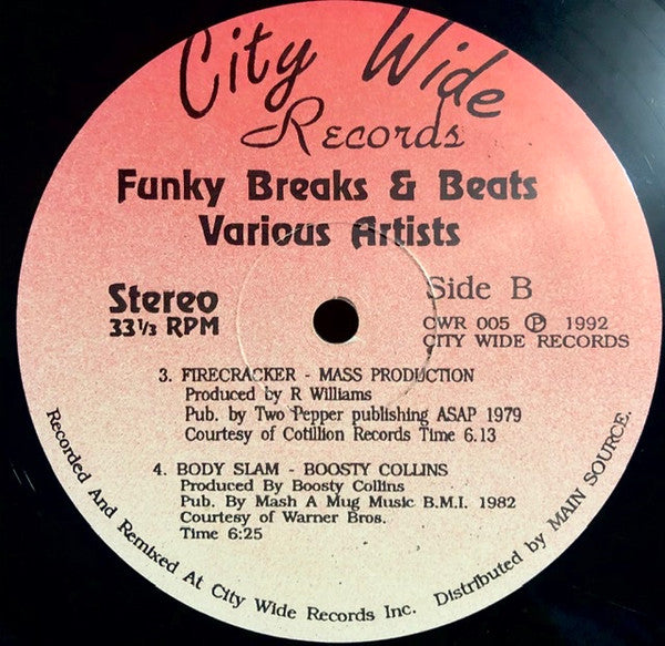 Various - Funky Breaks & Beats - 1992