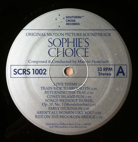 Marvin Hamlisch - Sophie's Choice (Original Motion Picture Soundtrack) - 1983