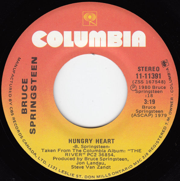 Bruce Springsteen - Hungry Heart / Held Up Without A Gun