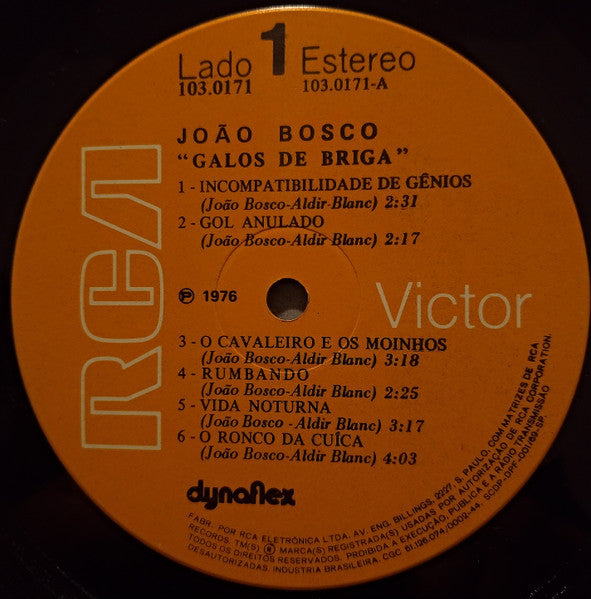 João Bosco - Galos De Briga Vinyl Record