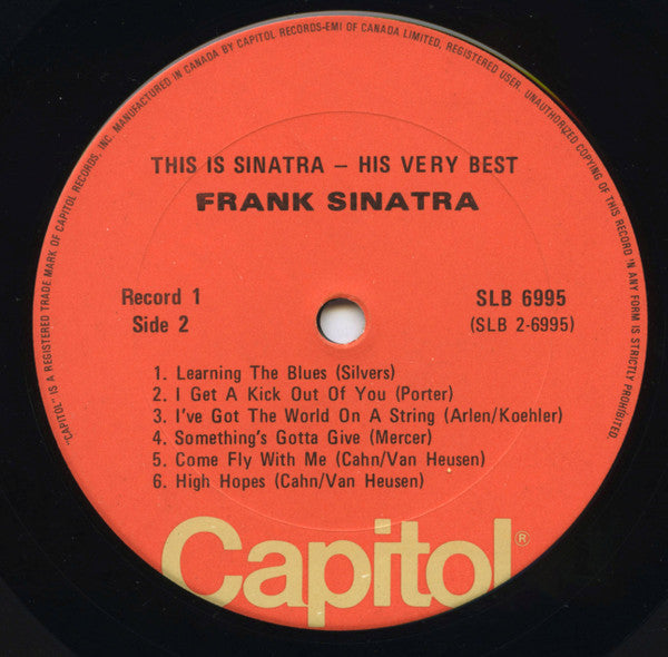 Frank Sinatra - This Is Sinatra ...His Very Best -