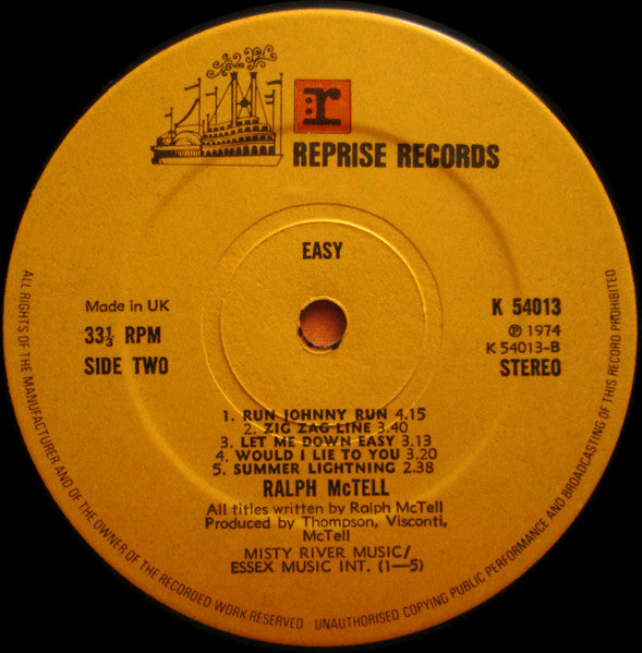 Ralph McTell - Easy - 1974