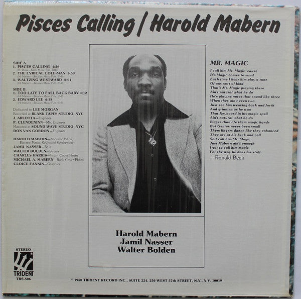 Harold Mabern - Pisces Calling