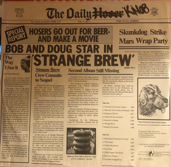 Bob & Doug McKenzie - The Adventures Of Bob & Doug McKenzie In Strange Brew - 1983