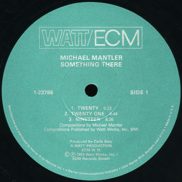 Michael Mantler - Something There - 1983
