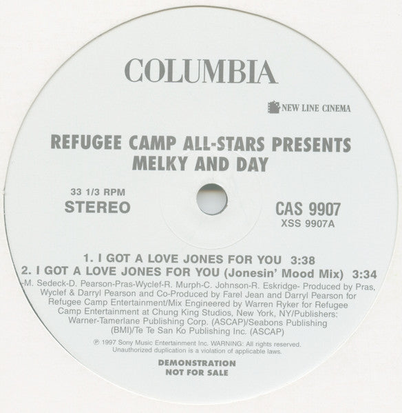 Refugee Camp All Stars Presents Melky And Day - Love Jones - 1997