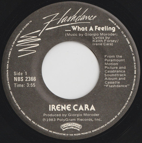 Irene Cara - Flashdance... What A Feeling Vinyl Record