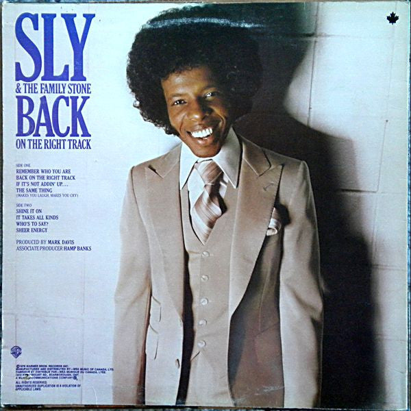 Sly & The Family Stone - Back On The Right Track - 1979
