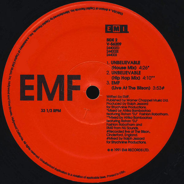 EMF - Unbelievable - 1991