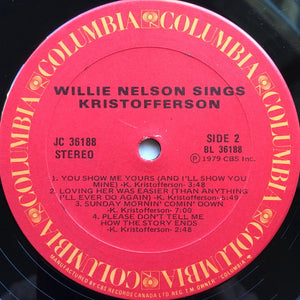 Willie Nelson - Willie Nelson Sings Kristofferson