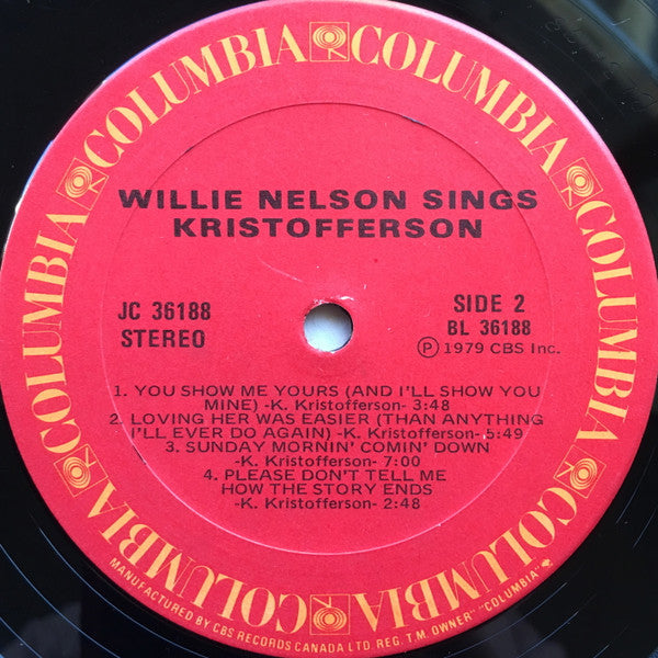Willie Nelson - Willie Nelson Sings Kristofferson