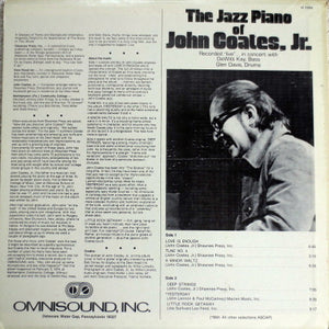 John Coates, Jr - The Jazz Piano Of John Coates, Jr