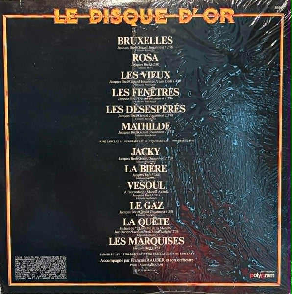Jacques Brel - Le Disque D'Or - 1979