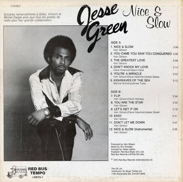 Jesse Green - Nice & Slow