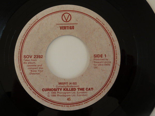 Curiosity Killed The Cat - Misfit - 1987