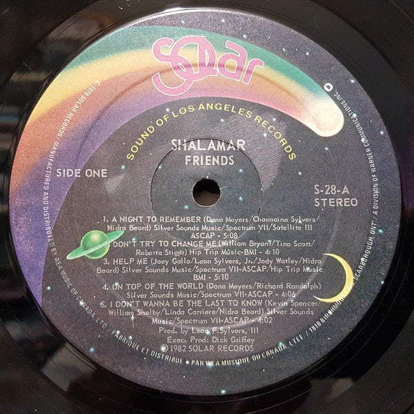 Shalamar - Friends Vinyl Record