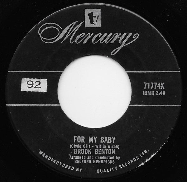 Brook Benton - For My Baby - 1961