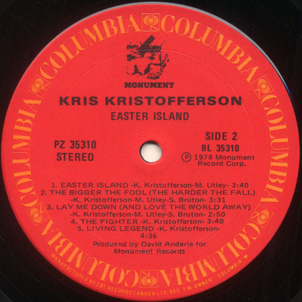 Kris Kristofferson - Easter Island