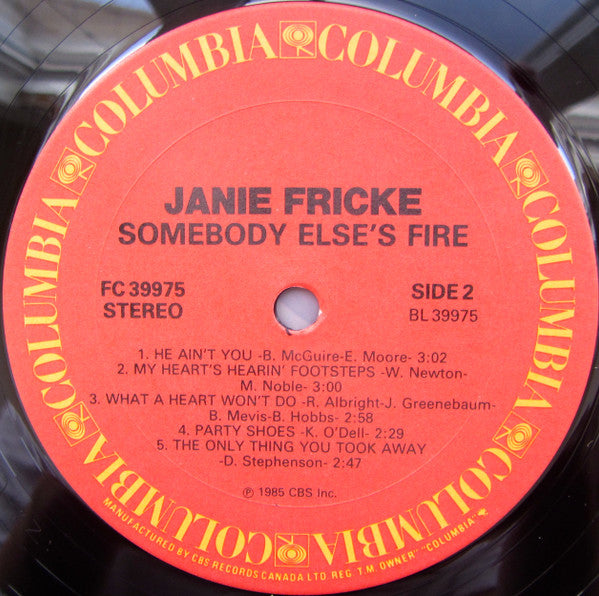 Janie Fricke - Somebody Else's Fire - 1985