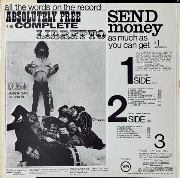 Mothers, The - Absolutely Free - 1967