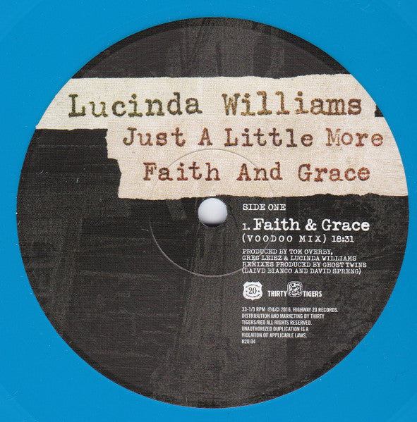 Lucinda Williams - Just A Little More Faith And Grace