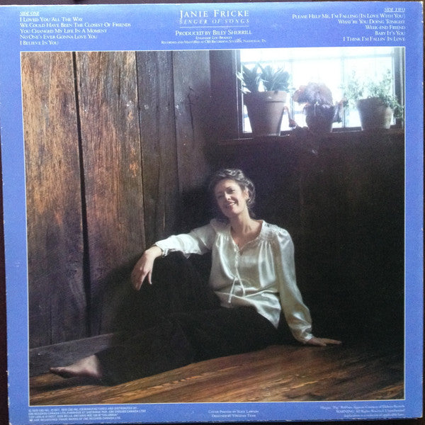 Janie Fricke - Singer Of Songs Vinyl Record