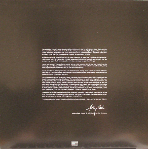 Johnny Cash - American IV: The Man Comes Around - 2014